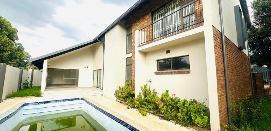 Double storey home with entertainment area in Bedfordview