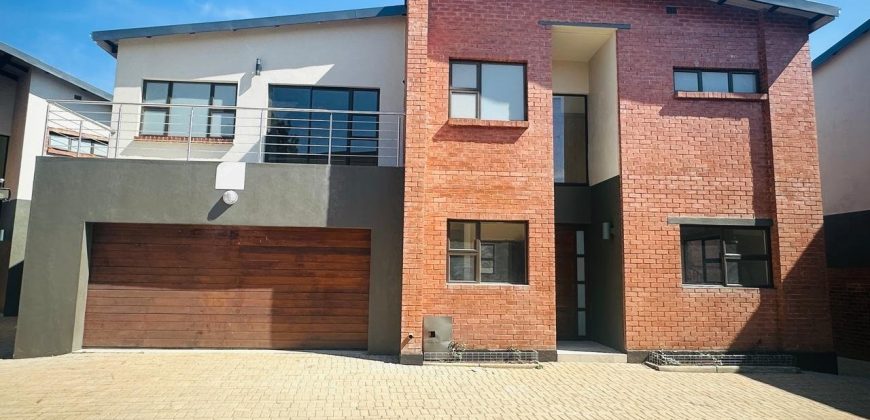 3 Bedroom Cluster Home with pool and garden.
