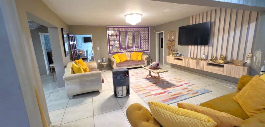 Spacious large home spread over double plot