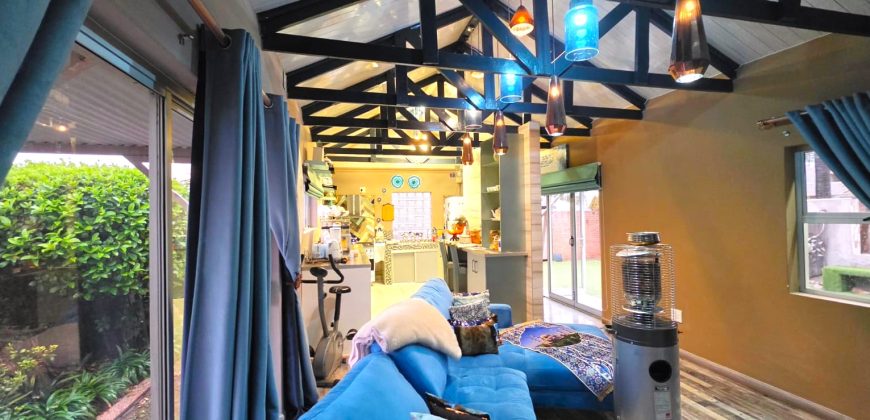 Spacious large home spread over double plot
